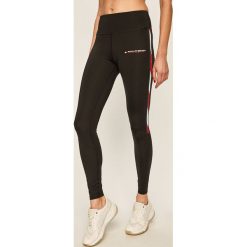 Tommy Sport - Legginsy. Czarne spodnie damskie Tommy Sport, s, bez wzorów, z elastanu. Za 299,90 zł.