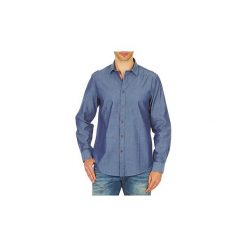 Koszule z długim rękawem Ben Sherman BEMA00490. Niebieskie koszule męskie Ben Sherman, xs, bez wzorów, bez kołnierzyka, z długim rękawem. Za 305,40 zł.