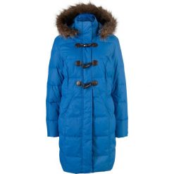 Płaszcz pikowany (lekki puch) bonprix lazurowy. Niebieskie płaszcze damskie bonprix, bez wzorów, z puchu. Za 269,99 zł.