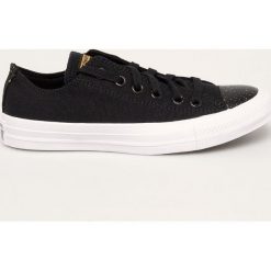 Converse - Tenisówki. Czarne trampki i tenisówki damskie Converse, bez wzorów, z gumy, na sznurówki. W wyprzedaży za 249,90 zł.