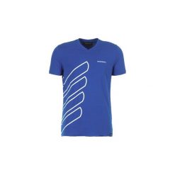 T-shirty z krótkim rękawem Emporio Armani BREWI. Niebieskie t-shirty męskie marki Emporio Armani, xl, bez wzorów, bez kołnierzyka, krótkie. Za 335,20 zł.