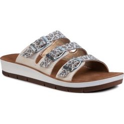 Klapki INBLU - CP01JE01 Beige. Szare klapki damskie Inblu, bez wzorów, ze skóry ekologicznej, bez obcasa. Za 79,99 zł.