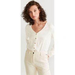 Mango - Bluzka Austin. Białe bluzki damskie Mango, s, z wiskozy. Za 89,90 zł.