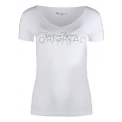 Pepe Jeans T-Shirt Damski Jane L, Biały. Białe koszulki damskie marki Pepe Jeans, l, z jeansu. W wyprzedaży za 139,00 zł.
