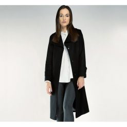 Płaszcz damski. Czarne płaszcze damskie Wittchen, na wiosnę, xl, w paski, z wełny. W wyprzedaży za 599,90 zł.