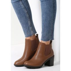 Botki damskie: Khaki Botki Giraffe