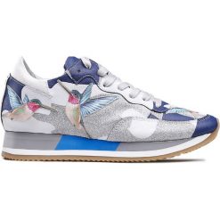 Buty PHILIPPE MODEL ETOILE Biały|Multikolor|Niebieski. Niebieskie buty sportowe damskie marki Philippe Model, moro, z bawełny, sportowe. W wyprzedaży za 1110,00 zł.