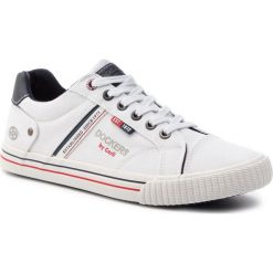 Tenisówki DOCKERS - 44AY002-717506 White. Białe półbuty męskie DOCKERS, na co dzień, bez wzorów, z gumy, klasyczne, bez zapięcia. Za 189,00 zł.