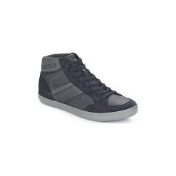 Buty Geox U BOX. Niebieskie trampki męskie Geox, bez wzorów, bez zapięcia. Za 351,20 zł.