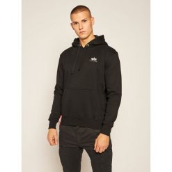 Bluza Alpha Industries Basic Hoody Small Logo 196318. Czarne bluzy męskie Alpha Industries, s, bez wzorów, bez kołnierzyka, bez rękawów, bez kaptura. Za 279,00 zł.
