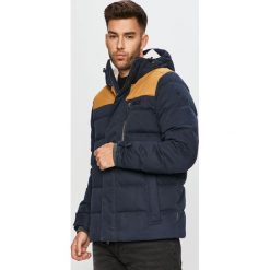 Jack Wolfskin - Kurtka puchowa. Niebieskie kurtki męskie Jack Wolfskin, m, bez wzorów, z bawełny, krótkie, z kapturem. Za 1199,00 zł.