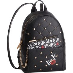 Plecak LIU JO - M Backpack N19076 E0010 Nero 22222. Czarne plecaki damskie marki Liu Jo, bez wzorów, ze skóry ekologicznej, klasyczne. Za 689,00 zł.