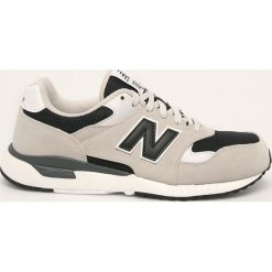 New Balance - Buty ML570BNA. Brązowe sneakersy męskie New Balance, ze skóry ekologicznej, na sznurówki. W wyprzedaży za 249,90 zł.