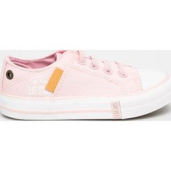 Big Star - Tenisówki dziecięce. Różowe trampki dziewczęce BIG STAR, bez wzorów, z gumy, na sznurówki. W wyprzedaży za 69,90 zł.