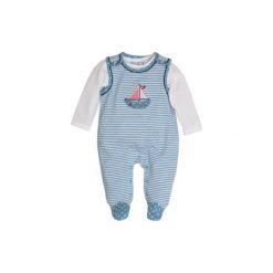 Śpiochy niemowlęce: SALT AND PEPPER Baby Glück Boys Śpioszki Łódka indigo blue