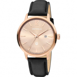 Zegarek kwarcowy w kolorze czarno-różowozłotym. Szare, analogowe zegarki męskie Esprit Watches, ze stali. W wyprzedaży za 272,95 zł.