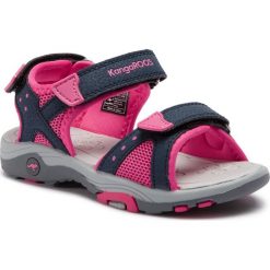 Sandały KANGAROOS - K-Belle 18333 000 4204 Dk Navy/Daisy Pink. Różowe sandały dziewczęce KangaROOS, ze skóry ekologicznej, bez zapięcia. Za 129,00 zł.