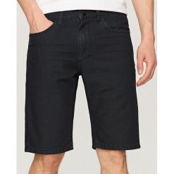 Spodenki i szorty męskie: Jeansowe szorty slim fit – Czarny