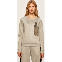 Patrizia Pepe - Bluza. Szare bluzy damskie Patrizia Pepe, s, bez wzorów, z elastanu, bez rękawów, bez kaptura. Za 999,90 zł.