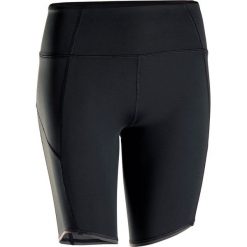 Spodenki do dynamicznej jogi damskie. Czarne szorty damskie DOMYOS, xs, bez wzorów, z elastanu. Za 64,99 zł.