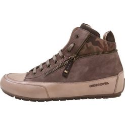 Candice Cooper BEVERLY Sneakersy wysokie camoscio olmo/burma mility/vienna new amazon/base tamp stone. Brązowe trampki i tenisówki damskie marki Candice Cooper, bez wzorów, ze skóry, bez zapięcia. Za 1009,00 zł.