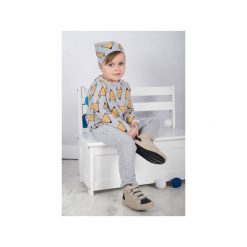 Spodnie niemowlęce: HONEY | CZAPKA DZIANINOWA W LISKI SZARA