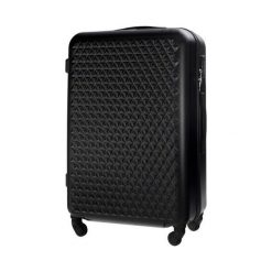 Mała walizka kabinowa 55x35x22cm ABS STL870 czarna - Czarny \ S. Czarne walizki Solier, bez wzorów, z gumy. Za 119,00 zł.