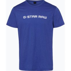 G-Star - T-shirt męski – Loaq, niebieski. Niebieskie t-shirty męskie marki G-Star, l, z napisami, z klasycznym kołnierzykiem. Za 69,95 zł.