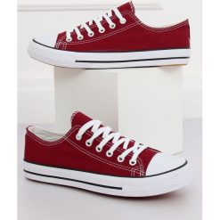 Trampki damskie klasyczne bordowe XL03 WINE. Czerwone sneakersy damskie obuwie damskie, z tkaniny. Za 43,61 zł.