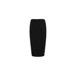 CZARNA SPÓDNICA OŁÓWKOWA BASIC. Czarne spódnice wieczorowe Bien fashion, xxl, z gumy, midi, dopasowane. Za 69,00 zł.