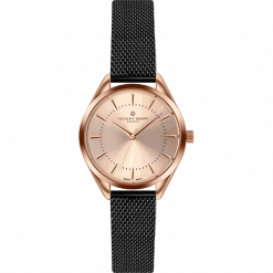 Frederic Graff Kanjut Sar Black Mesh FCE-3314. Czarne zegarki damskie Frederic Graff, złote. W wyprzedaży za 249,00 zł.