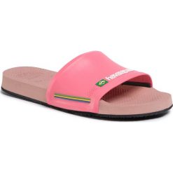 Klapki HAVAIANAS - Slide Brasil Fc 41426163544 Crocus Rose. Różowe klapki damskie Havaianas, bez wzorów, z tworzywa sztucznego, bez obcasa. Za 99,00 zł.