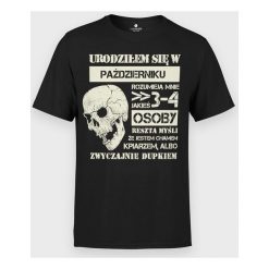 Koszulka Ludzie myślą, że... + miesiąc. T-shirty chłopięce MegaKoszulki, z napisami, z bawełny, bez rękawów. Za 49,90 zł.