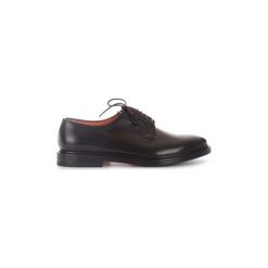 Derby Santoni MCOR16317JG3IOLCN01. Czarne półbuty męskie Santoni, bez wzorów, bez zapięcia. Za 1862,84 zł.