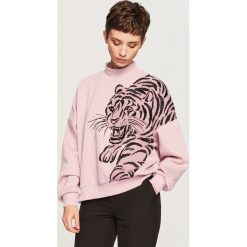 Bluza z tygrysem - Różowy. Czerwone bluzy damskie Reserved, l. Za 79,99 zł.