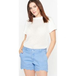 Bluza z krótkim rękawem. Szare bluzy damskie marki CASTALUNA, z bawełny. Za 136,50 zł.