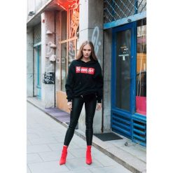 Bluzy damskie: Czarno-Czerwona Bluza All-Round