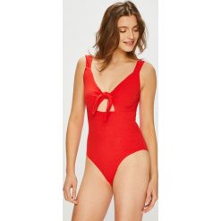 Undiz - Body Knotiz. Czerwone body damskie Undiz, xs, bez wzorów, z elastanu. W wyprzedaży za 59,90 zł.