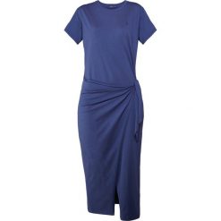 Polo Ralph Lauren Długa sukienka rustic navy. Niebieskie sukienki damskie Polo Ralph Lauren, s, bez wzorów, z bawełny, polo, z długim rękawem, długie, maxi. W wyprzedaży za 345,95 zł.