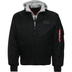 Alpha Industries DE TEC BIG AND TALL Kurtka Bomber black. Czarne marynarki męskie Alpha Industries, xl, bez wzorów, z nylonu. Za 799,00 zł.