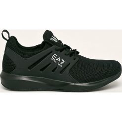 EA7 Emporio Armani - Buty. Niebieskie sneakersy męskie EA7 Emporio Armani, z okrągłym noskiem, na sznurówki. Za 639,90 zł.