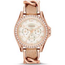 Fossil - Zegarek ES3466. Różowe zegarki damskie marki Fossil, metalowe. Za 699,90 zł.