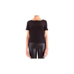 T-shirty z krótkim rękawem Patrizia Pepe 2C1137/A156. Czarne t-shirty damskie Patrizia Pepe, bez wzorów, bez kołnierzyka. Za 640,81 zł.