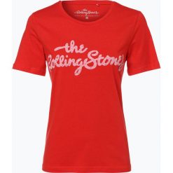 T-shirty damskie: ONLY – T-shirt damski – Rolling Stones, czerwony