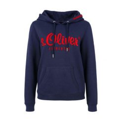 S.Oliver Bluza Damska 34 Niebieski. Niebieskie bluzy damskie marki S.Oliver, s, bez wzorów, bez rękawów, bez kaptura. W wyprzedaży za 100,00 zł.