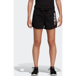 Spodenki Gym & Pilates damskie. Czarne szorty damskie Adidas, m, bez wzorów, z bawełny. Za 99,99 zł.
