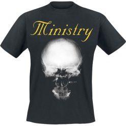 Ministry Mind Skull T-Shirt czarny. Czarne koszulki męskie Ministry, m, bez wzorów, bez kołnierzyka. Za 62,90 zł.