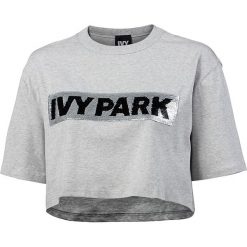 Croptop w kolorze czarnym. Szare bluzy damskie Street & Sports Wear, xs, bez wzorów, z bawełny, z krótkim rękawem, krótkie, bez kaptura. W wyprzedaży za 85,95 zł.