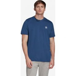 Adidas Originals Trefoil Essentials Koszulka Niebieski. Niebieskie podkoszulki męskie adidas Originals, s, z haftami, z bawełny, z krótkim rękawem. Za 111,95 zł.