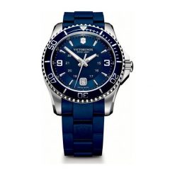 PROMOCJA ZEGAREK VICTORINOX SWISS ARMY 241603. Niebieskie zegarki męskie Victorinox, ze stali. W wyprzedaży za 1160,00 zł.